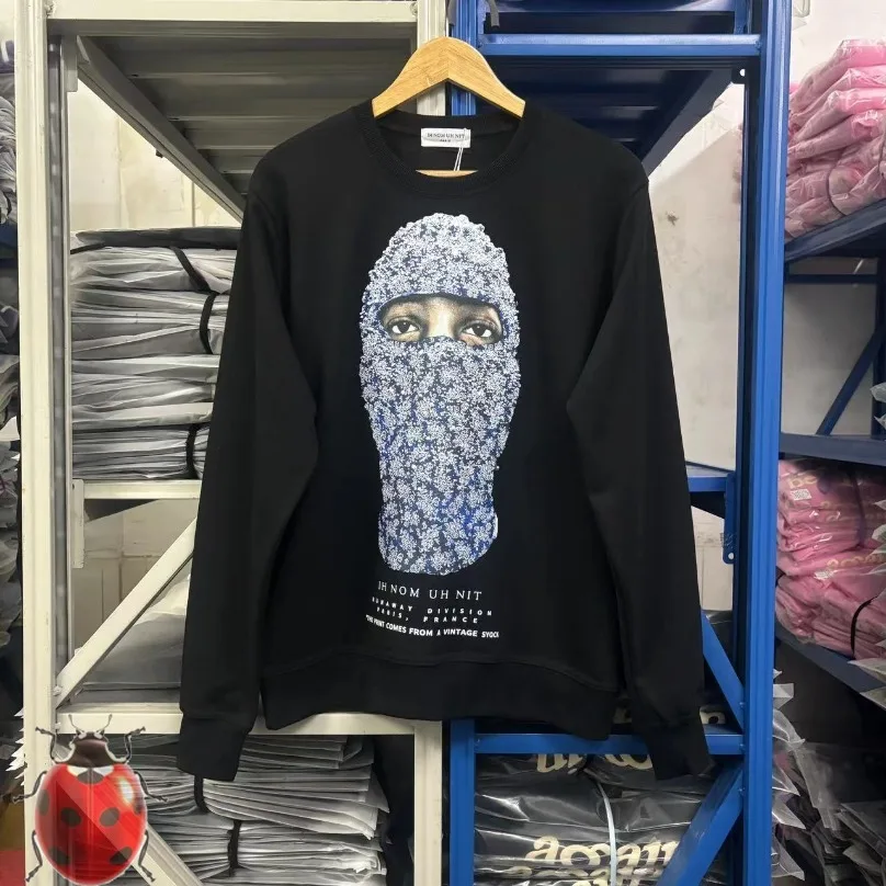 Purple Diamond Flower Male Masked IH NOM UH NIT Sweatshirts Hoodie Men Women Oversize Casual Sweatshirts Winter Autumn Clothes