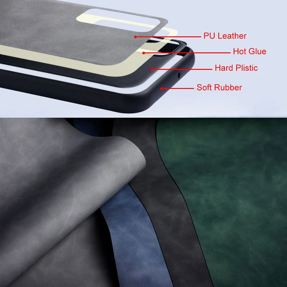 Leather Silky Feel Matte Cover - Fingerprint Proof Case