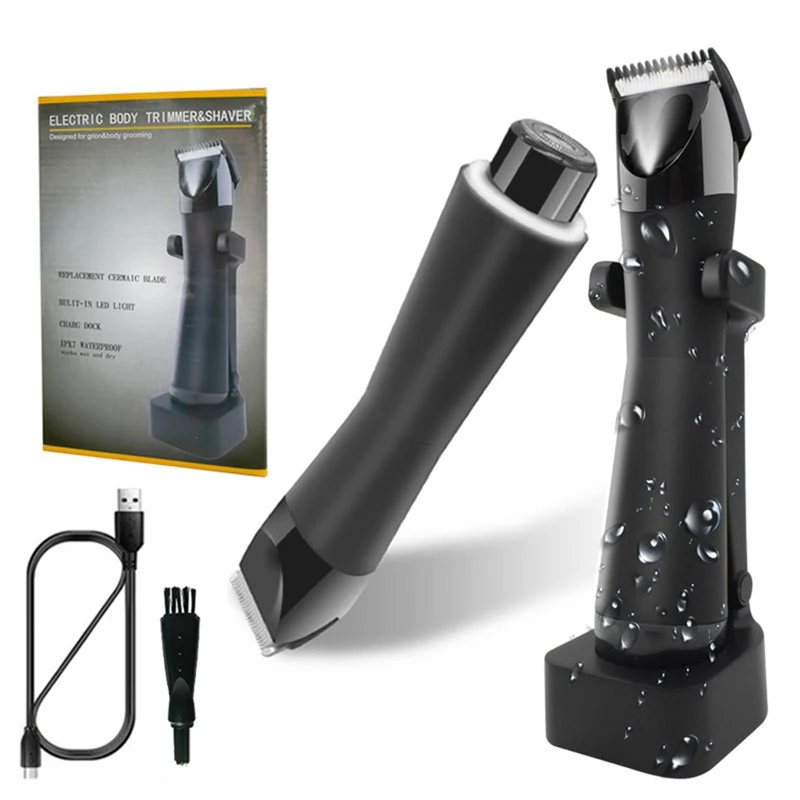 Facial Body Back Shaving Machine Wet Dry Electric Shaver For Men Beard