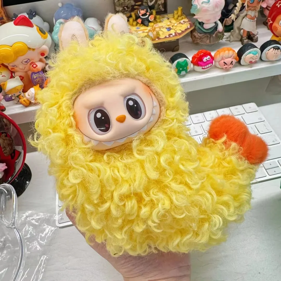 LABUBU 巾着 ピンク Cherry Shrimp Bag For Labubu Wacky Mart Friend Shrimp Handmade Dolls Bag