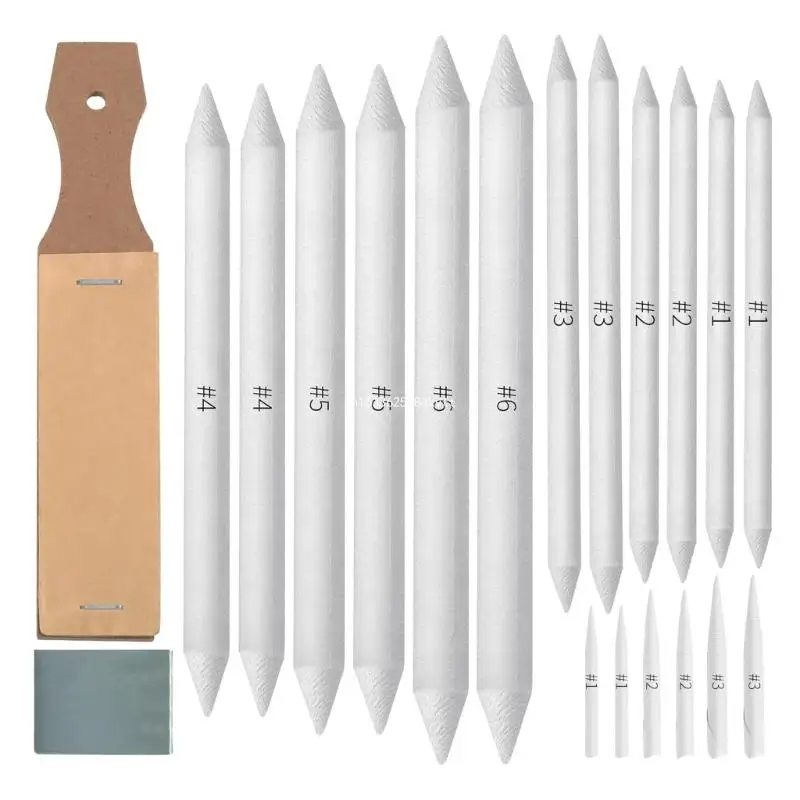 

13/20 шт., набор для смешивания пней с двойным наконечником, лепешки, инструмент для художественного рисования с наждачной для