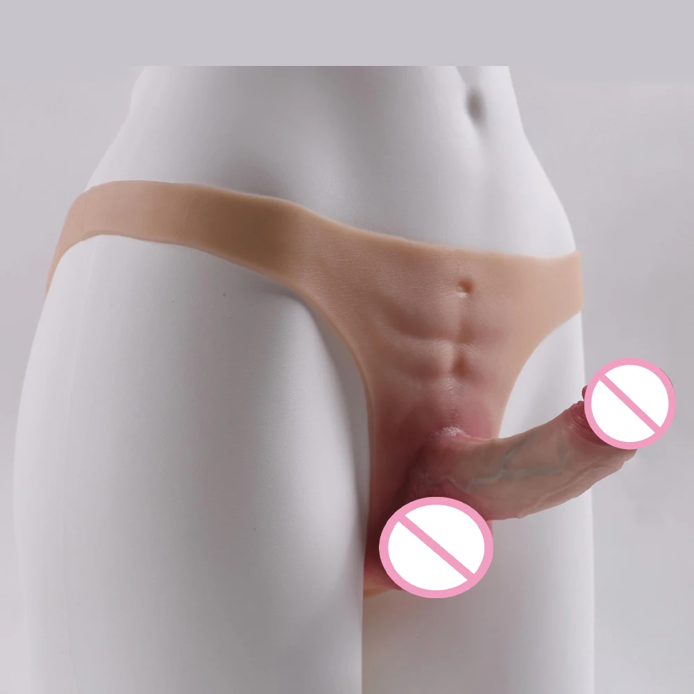Strap on Realistic Dildo Pants Skin Feeling Silicone Thickened Big Penis Crossdressing Sex Toys for Lesbian Masturbation Dick
