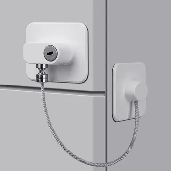 아기 어린이 안전 잠금 장치 창문 냉장고 개방 보안 케이블 문짝 잠금 장치, 어린이 안전 보호대 보호 상품 이미지