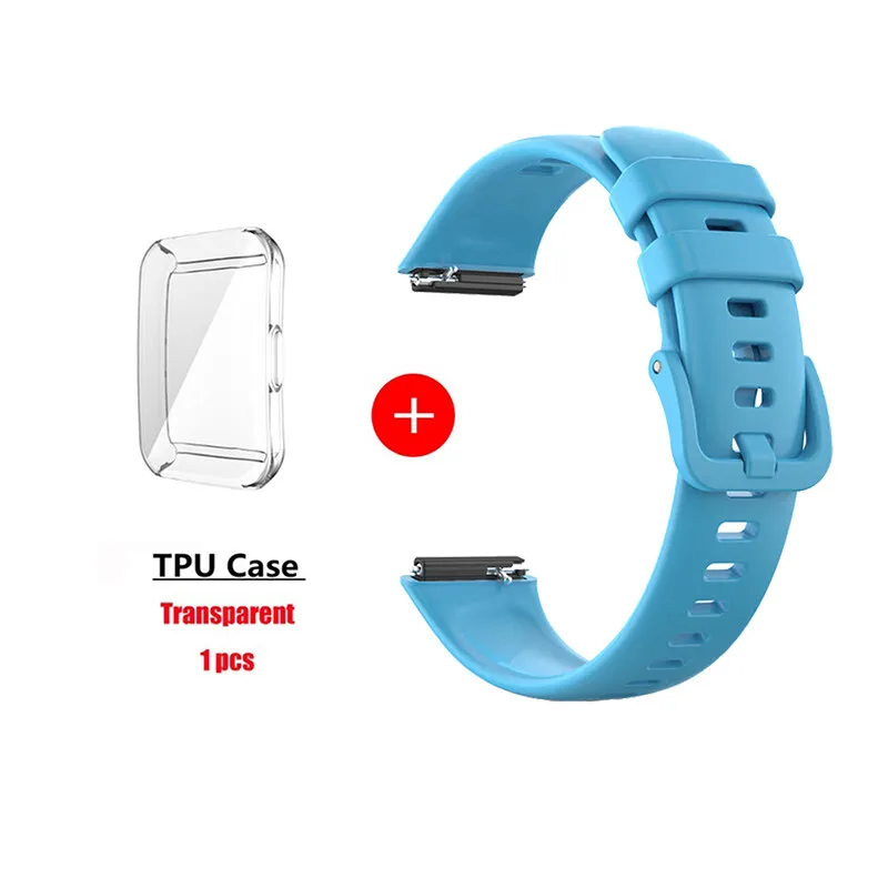 Premium Soft Silicone Strap with Screen Protector Case