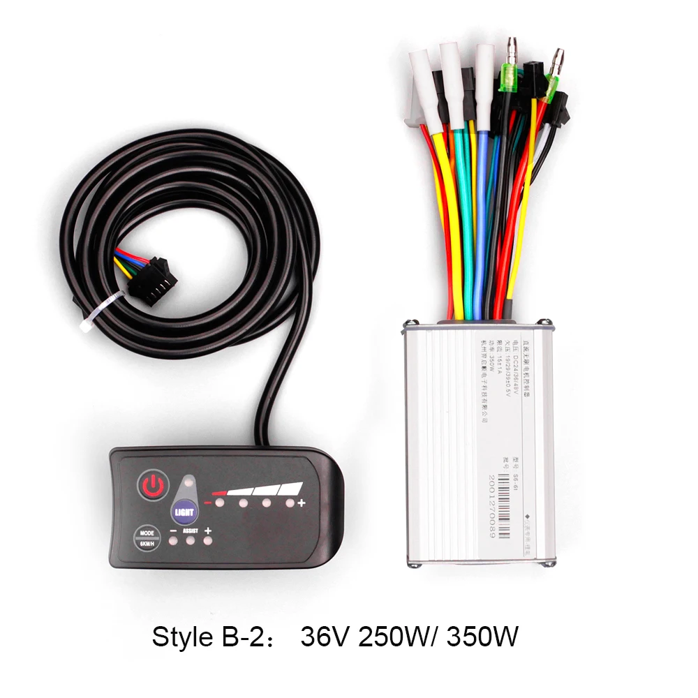 48V E-Bike Controller Set – 250W/350W, Mit S866 Display, Gasgriff & Pedalassistent (24V/36V/48V)