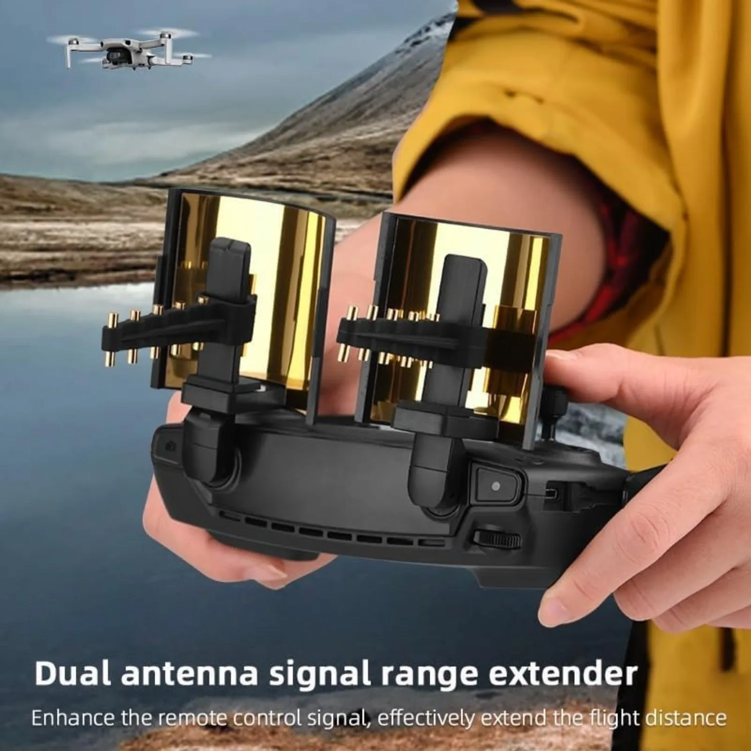 DJI Flip NEO Air 3 3S 2S Mini 4K 3 4 Pro Mavic 3 BTG RC N1 N2 N3 부품과 호환되는 신호 증폭 안테나 거리 확장기
