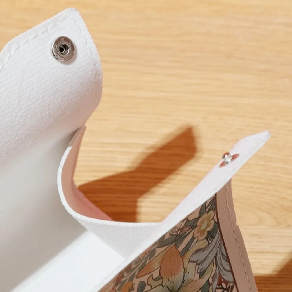 Fashion Leather Tissue Box Car Interior Pull-down Pocket Tissue Storage Box Multi-functional Paper Holder 2