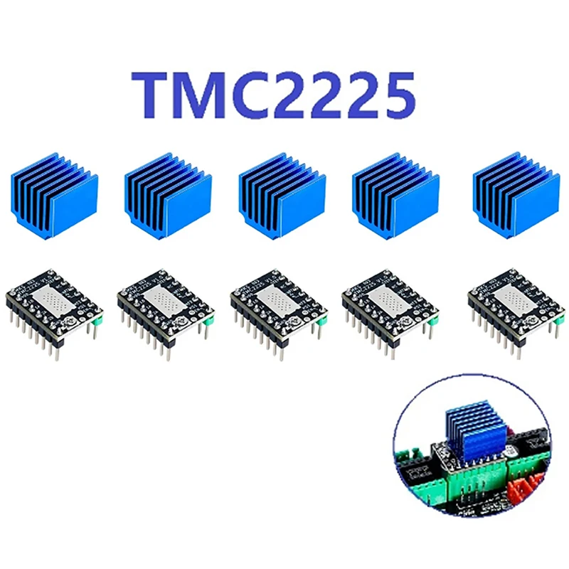 

1PCS TMC2225 Stepper Motor Driver Replace TMC2208 TMC2209 A4988 StepStick 3D Printer Parts Ultra Silent for SGen_L