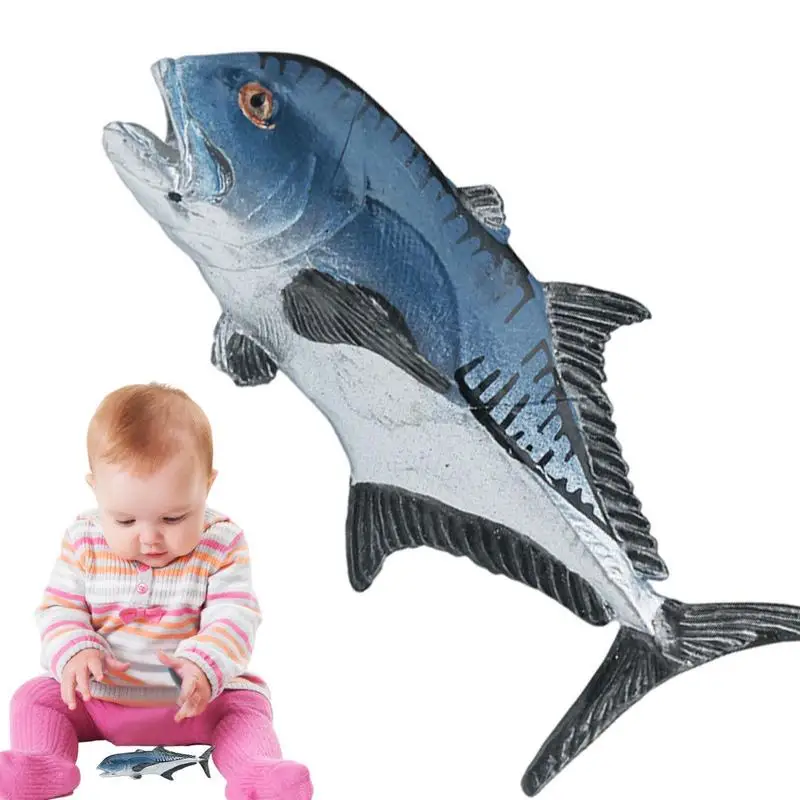 

Simulated Tuna Red Snapper Salmon Marine Life Animals Figurines Model For Collection Educational Toy Ocean Animals Figures