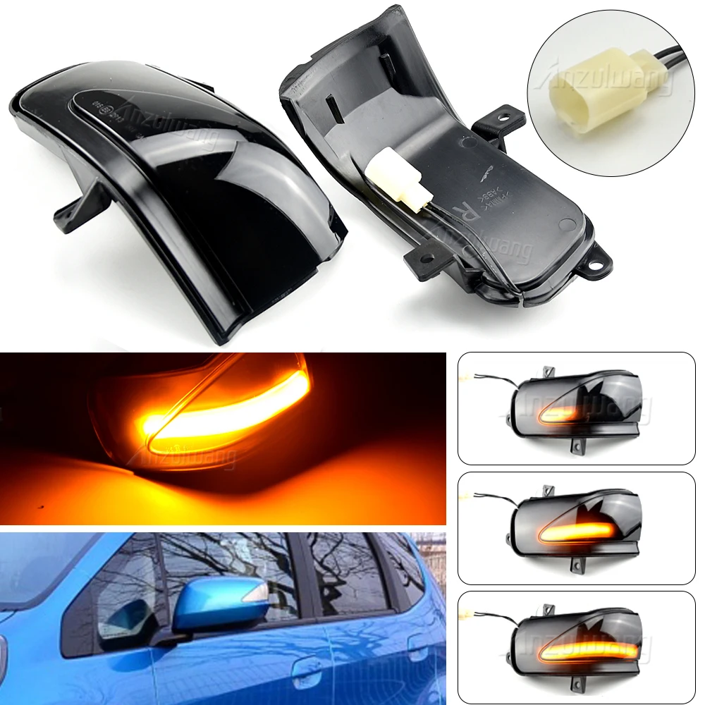 

For Honda Fit Jazz Hatchback 2009-2014 Car LED Dynamic Turn Signal Side Mirror Light Rear Mirror Indicator Blinker Lamp Lights
