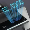 Grey shower Set Four-Function Smart Digital Display  Shower System Rainfall Pressurized Wall-mounted Piano Key Shower Faucet Set 4