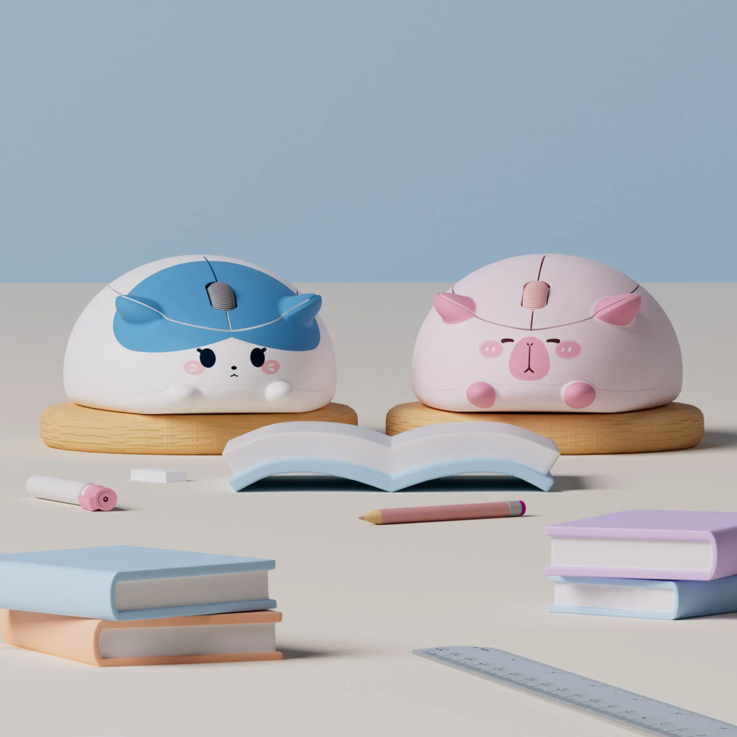 Akko Cat Theme Wireless Mouse Portable 2.4G for Office/ Study wireless mouse