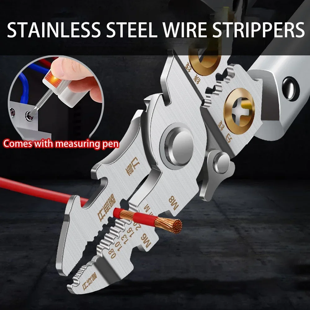Multi Functional Wire Stripper Scissors Tool Set