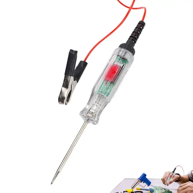 

6V 12V 24V DC Car Truck Voltage Circuit Tester Digital Display Long Probe Pen Light Bulb Automobile Diagnostic Tools Auto Repair