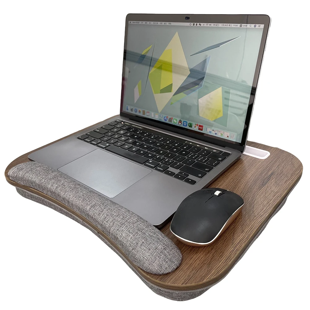 Laptop Stand with Pillow Cushion & Anti-Slip Strip Home Office Lap Desk Laptop Table Fits Up To 15.6 Inch Laptops 3