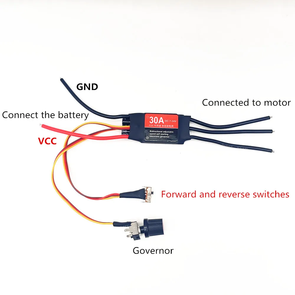 ESC Brushless 30A/60A One Click Switch pour RC