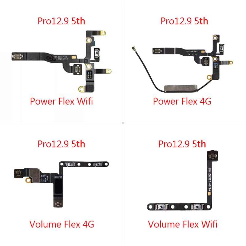 Гибкий кабель регулировки громкости для iPad Pro 12,9 2021 5th A2378 A2461 A2379 A2462