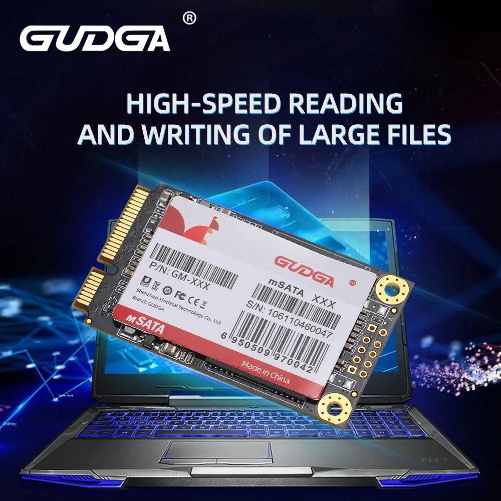 Gudga Msata Mini Sata Ssd 512 gb 128 gb 256 gb tb tb Sataiii Interno Mini Sata Unidade de Estado Sólido para Laptop Eth Unidade Ssd Unidade Ssd para Laptop Disco Rígido Unidade Ssd para Unidades de Computador Ssd - Imagem 5