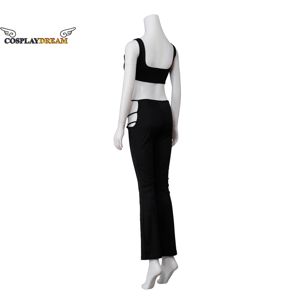 Euphoria Maddy Cosplay Sexy Hollow Outfit Black Crop Tank Top Bra And Boot  Cut Pants Slim Set Maddy Costume - Cosplay Costumes - AliExpress