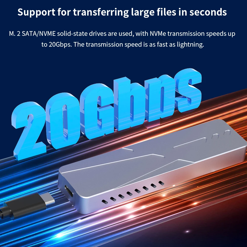 TISHRIC C Ÿ  HD ̽, ˷̴ ձ, 4TB ϵ ̺ Ŭ, S20 S21 SSD M2 NVME Ŭ, ִ 20Gbps M.2 M B M + M Ű