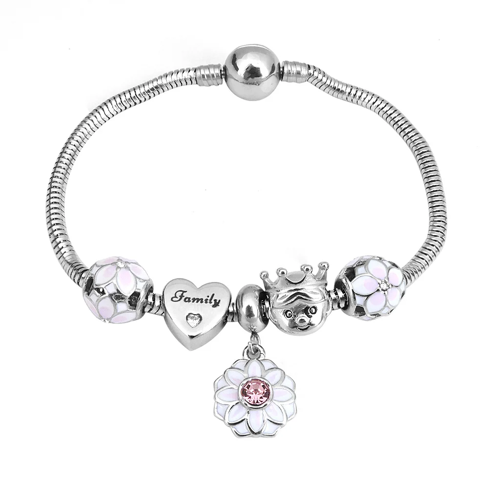 

2022 New Original Stainless Steel Charm Beads Fit Brand Bracelet Cute Fruit Cake Chocolate For Women Jewelry Gift
