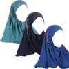 Tassel Diamonds Flower Instant Scarf Women Muslim Hijab One Piece Amira Islamic Pray Hat Pull On Ready Made To Wear Headwrap Cap