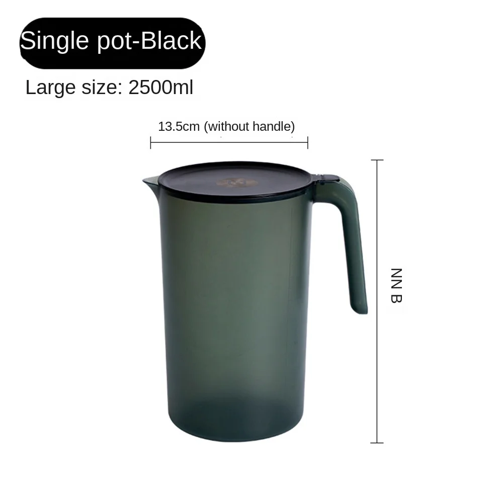 Description Picture 3 of item2000/2500ml Large Capacity Cold Kettle Simple Household Plastic Transparent Kettle Pitcher Heat Resistant Cold Water Jug Teapot