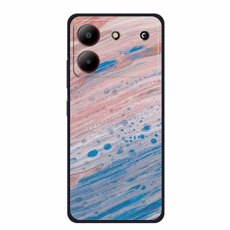 Marble TPU Soft Silicone Back Cover - Colorful Phone Case