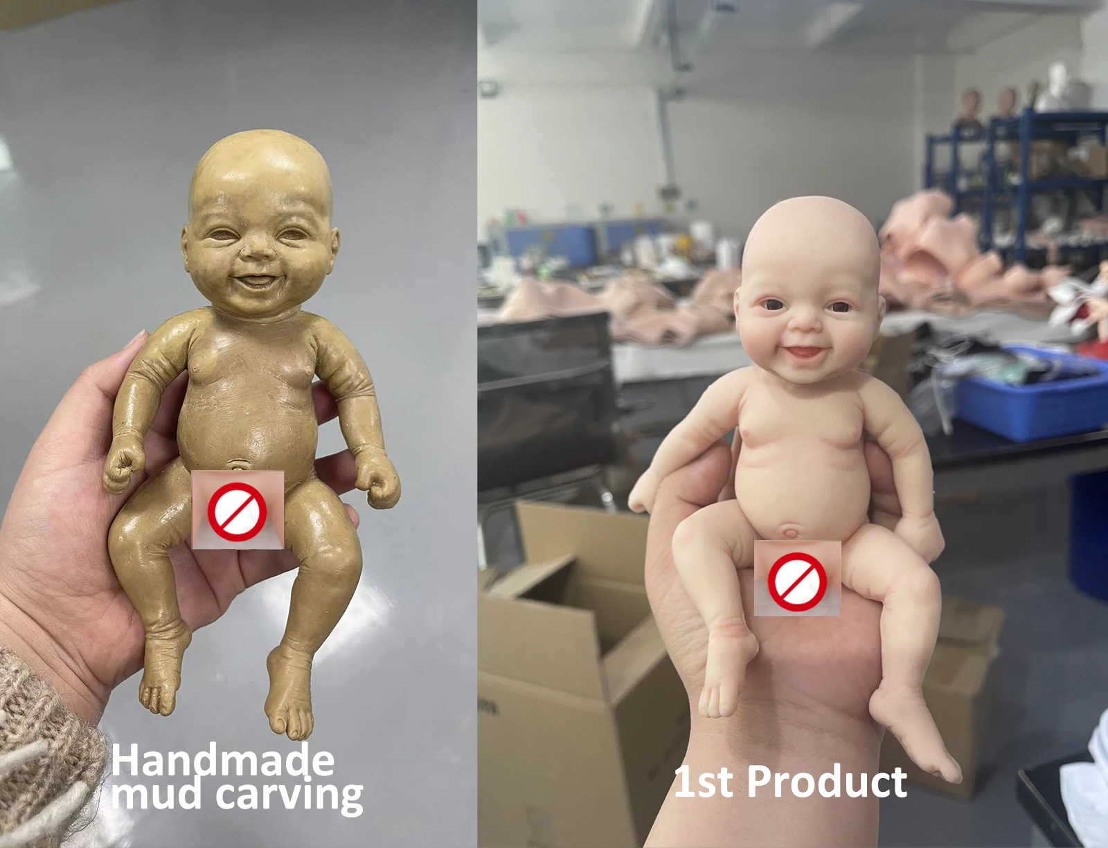7" Boy Micro Preemie Full Body Silicone Smile Baby Doll "Noah" Lifelike Mini Reborn Doll Surprice Children Anti-Stress 3