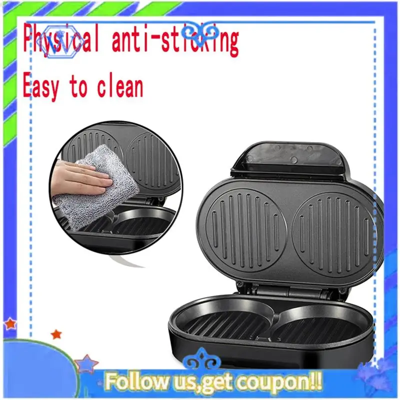 Hamburger Maker Multifunction Double Round Burger Press Patty Maker For Egg Stuffed Burgers Beef Burger EU Plug