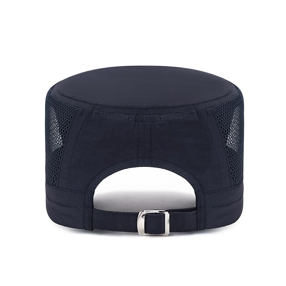 S6a4ad387319b4d2da0df61ac8ff88538H Quick Dry Military Hats Unisex Summer Flat Top Hat Women Outdoor Army Cap Men Adjustable Baseball Caps Mesh Hat Trucker Cap Mallzona