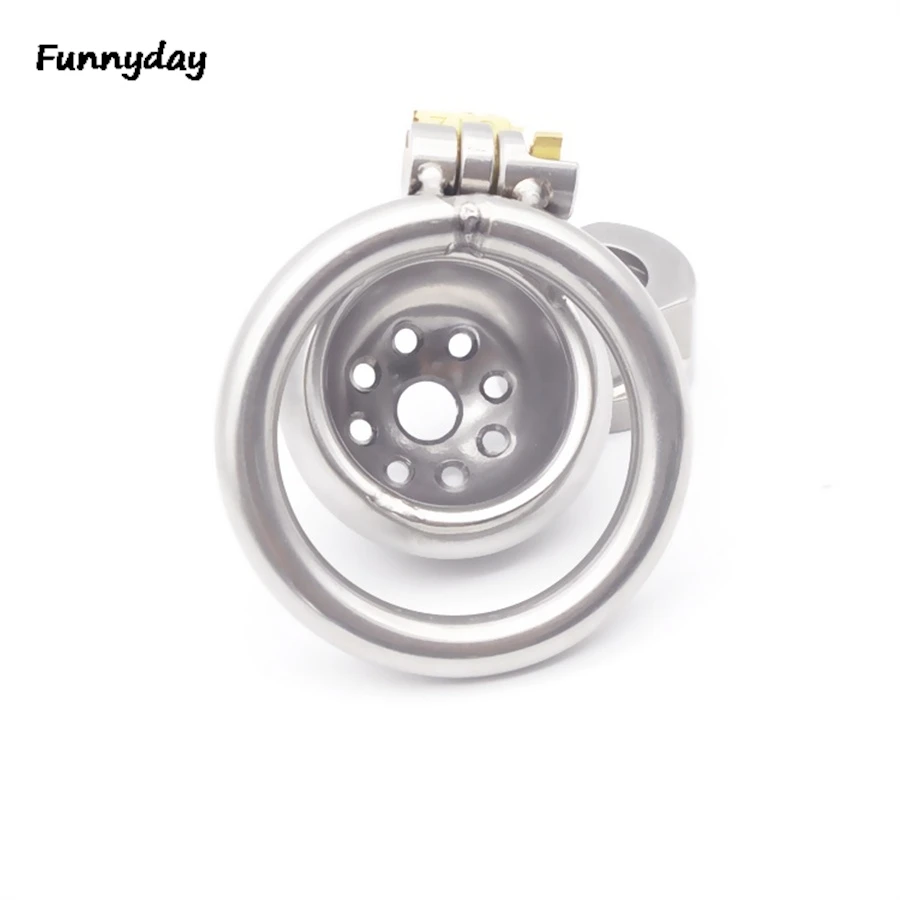 Male Stainless Steel Cock Cage Penis Lock Metal Cock Cage Erotic Bondage Chastity Device Urethral Catheter Dilator Sex Toys