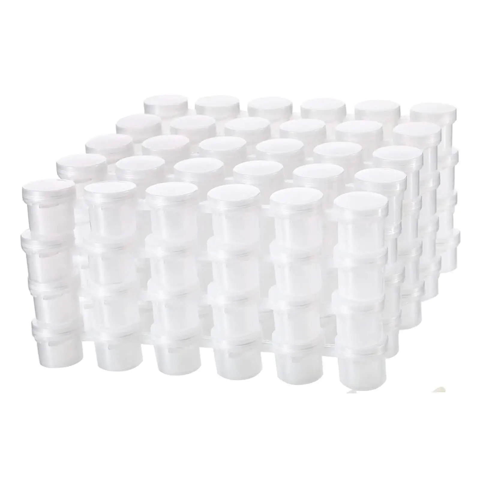 Empty Paint Pots Strips DIY with Lid Lightweight Empty Storage Paint Containers for School Birthday Home Holiday Accessories