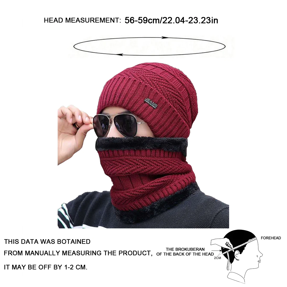 Winter Balaclava Women Knitted Hat Scarf Caps Neck Warmer Winter Hats For Men Women Skullies Beanies Warm Fleece Cap gorras