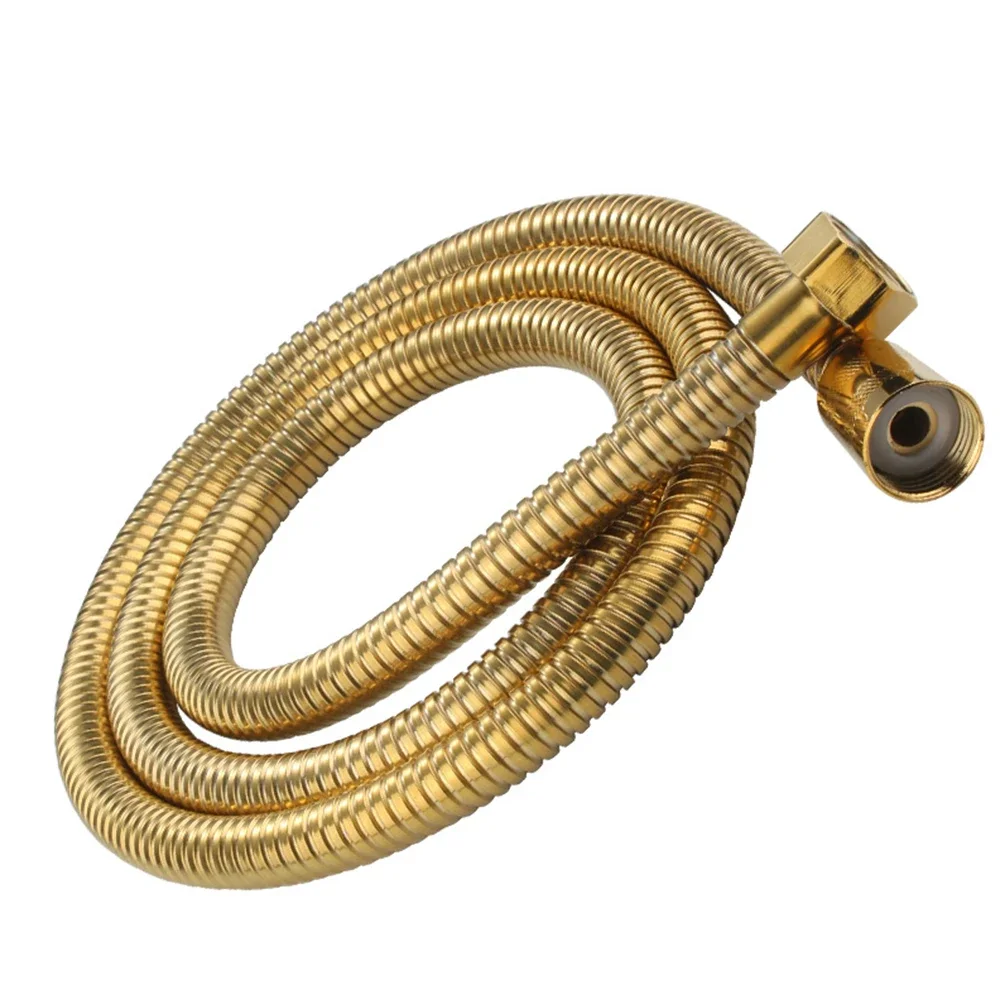 Bathroom Shower Hose Bathroom Accessories Long Replacement Stainless Steel Flexible Hoses Gold Plated High Quality 4