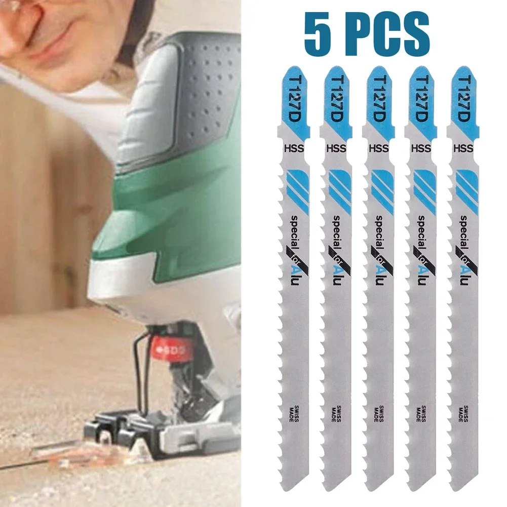 5PCS Jigsaw Blade T127D Special For Alu For Aluminum Tubes Profiles 3-15 Mm Business Industrial Light Equipment
