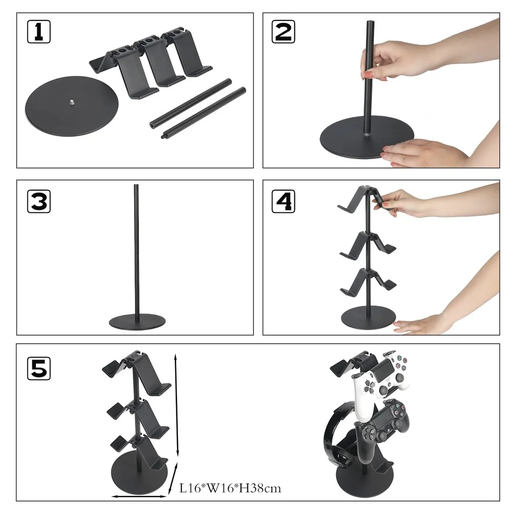 Universal 3-tier Jogo Controlador Titular Fone de Ouvido Rack de Armazenamento Ps5 Acessórios - Image 3