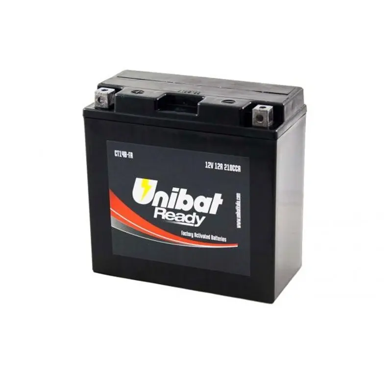 Batteria Unibat Yt14B-Bs Batteria Moto 12V 12Ah Attivata Volt
