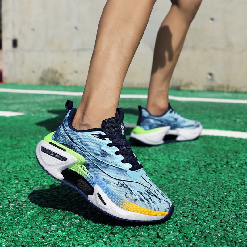 Atmungsaktive Freizeitschuhe für Herren - Farbblock-Design, Bequeme Outdoor-Sportschuhe mit Niedrigem Schaft, Trainingsschuhe, Geeignet für Alle Jahreszeiten, Stilvolles Design, Flexibler Tragekomfort, Leichte Konstruktion, Exklusiv für Fitness-Enthusiasten – Detail 11