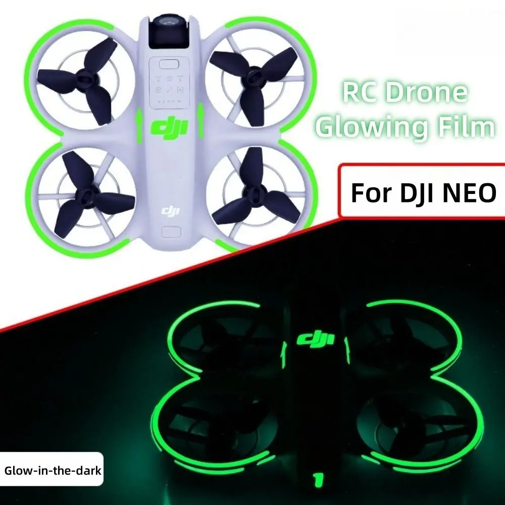 Glow-in-the-dark Luminous Stickers Multiple Color Reusable Glowing Film RC Drone Accessories PVC Cool Sticker for DJI NEO