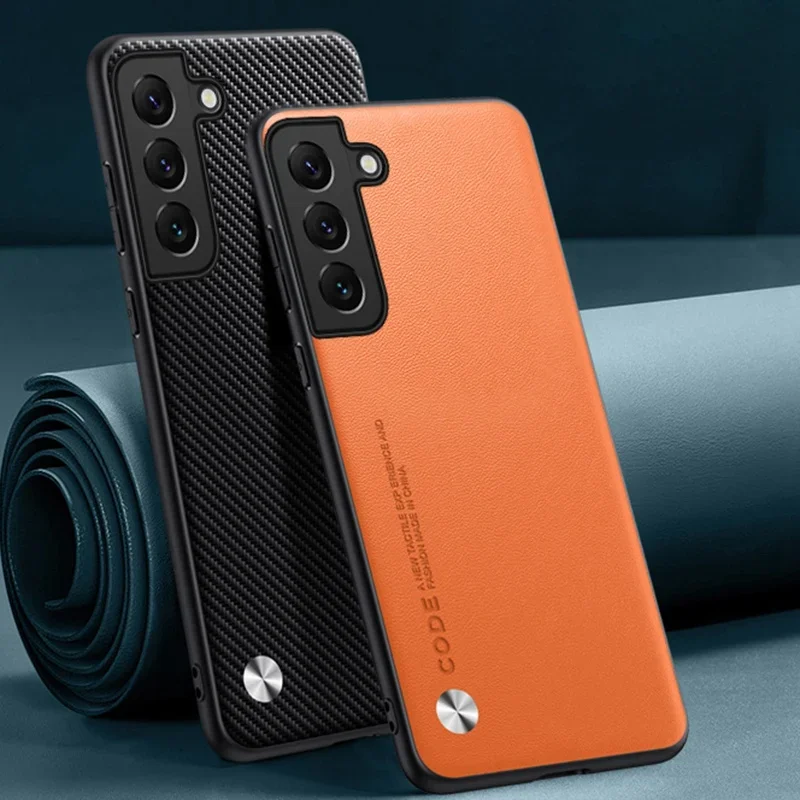 Luxury Leather & Silicone Protective Phone Case Cover