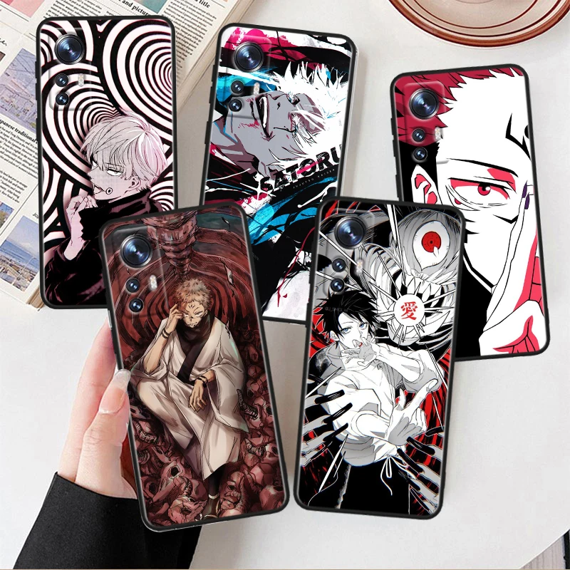 

Jujutsu Kaisen Satoru For Xiaomi Mi 10T 10S 9T 9 SE 8 A3 A2 A1 6X 5X CC9E Note 10 Lite Pro Mix 3 Black Soft Phone Case