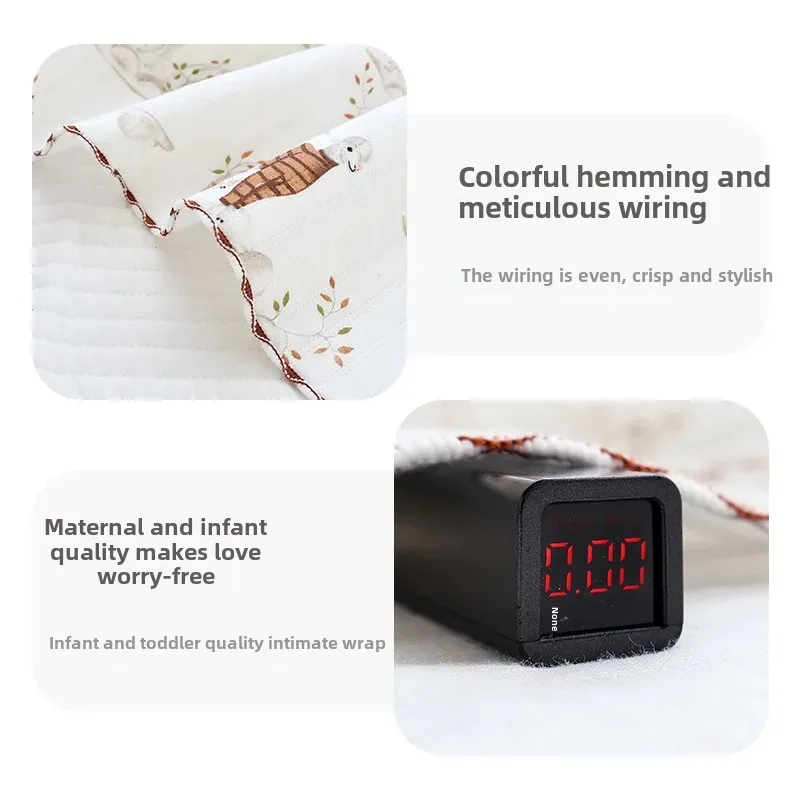 Pure Cotton Baby Wrap Blanket Breathable Outdoor Autumn Winter Large Size Children Nap Cover Blanket AE Stock Origin China