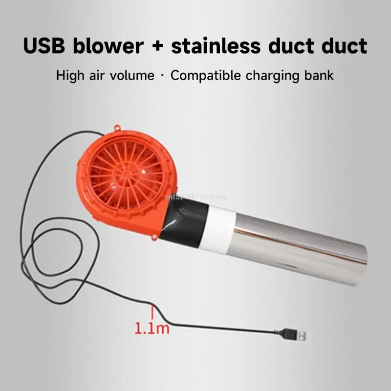 BBQ Fan USB Powered BBQ Blower for Charcoal Camping