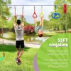 Warrior Obstacle Course For Kids, 55 FT Durable Slackline With 13 Obstacles-Swings, Monkey Bars, Arm Trainers And More, Weatherp 2