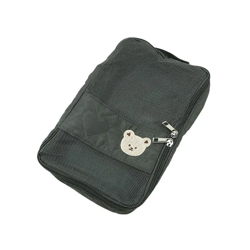 Borsa portaoggetti impermeabile portatile per pannolini, borsa da viaggio con cerniera per mamma, organizer multifunzionale per gli oggetti essenziali quotidiani del bambino - immagine 3