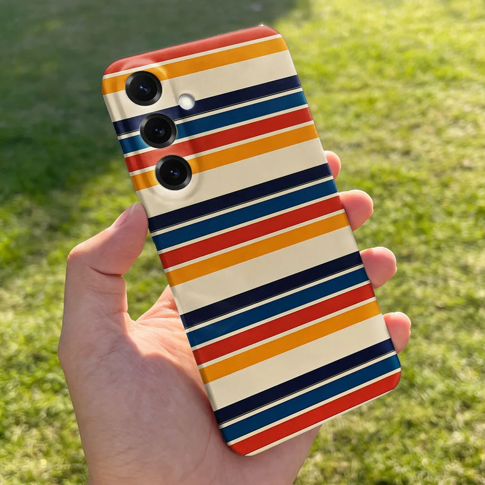 Vibrant Colorful Stripe Pattern Hard PC Phone Case