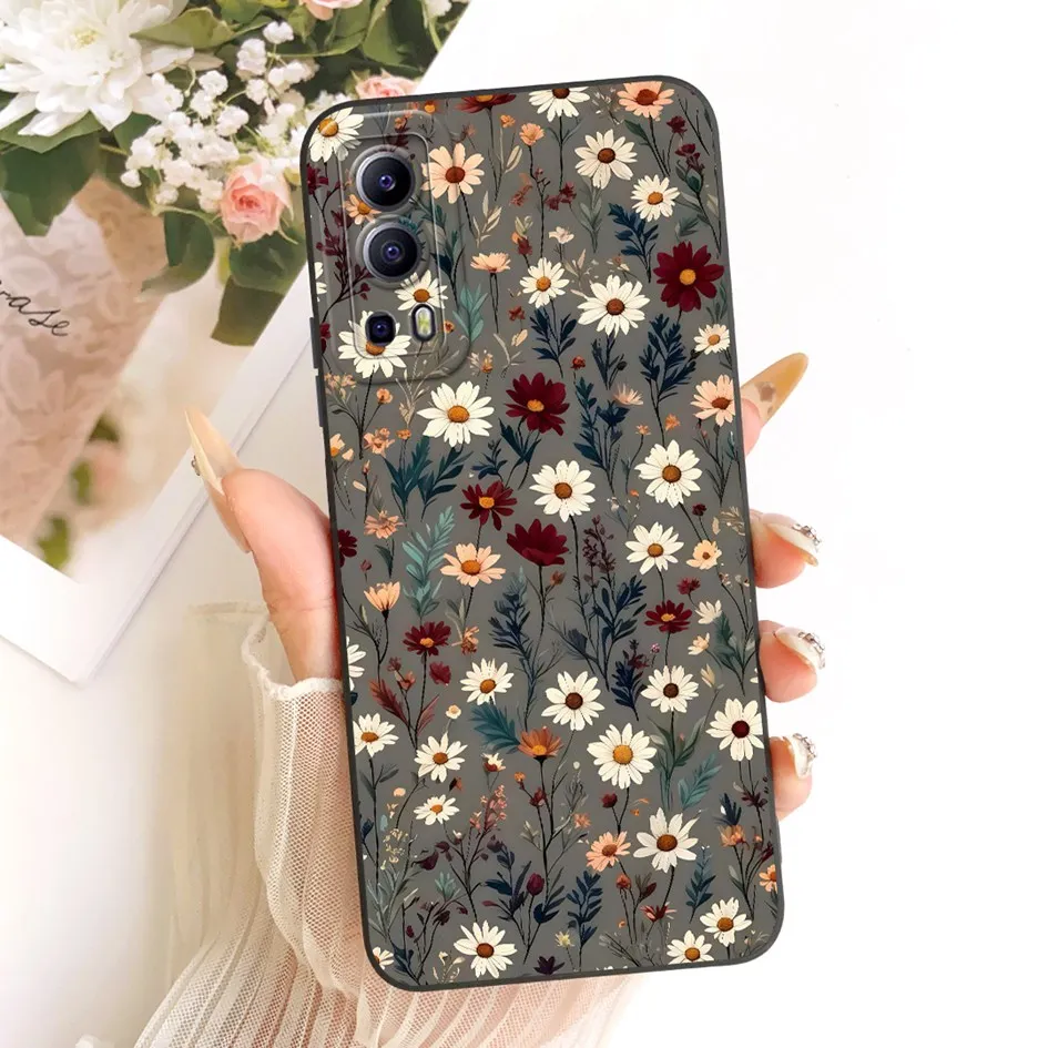 Floral TPU Soft Silicone Shockproof Bumper Case - New Fashion Design