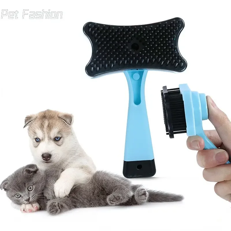 

Pet Hair Removal Comb Dog Brush Self Cleaning Remove Hairs Slicker Comb For Cat Wool Brush Hair Remover Pets Cat Accessories