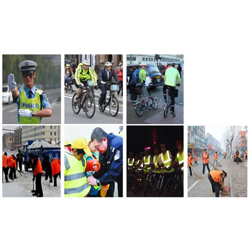Heavy-Duty Neon Safety Vest Waterproof Reflective Gear for Outdoor/Roadwork/Extreme Weather